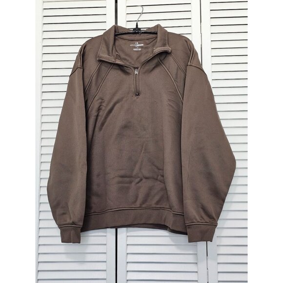 Mens Grand Slam Golf Pullover Half-Zip Sweatshirt Brown Size XL - Picture 1 of 6